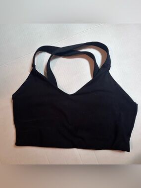 GAP Black Seamless Racerback Sports Bralette